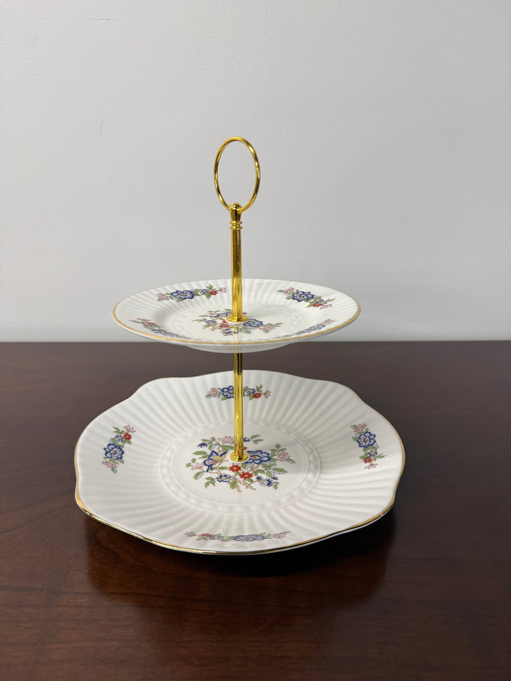 Harmony by Royal Tara Fine Bone China 2 Tier Tray