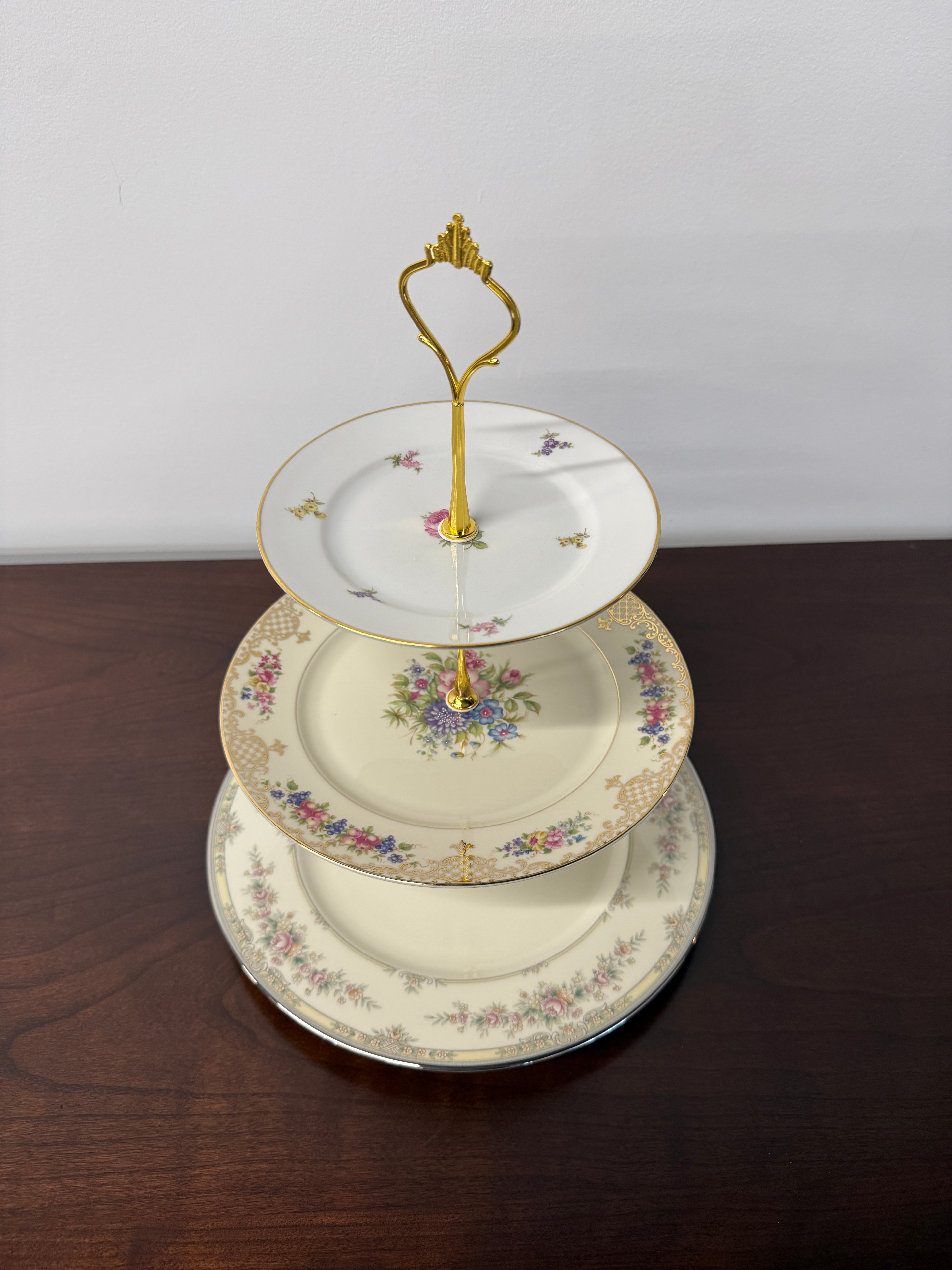 Noritake Shenandoah - Rosenthal Floranda - Rosenthal Rose Pattern 3 Tier Tray China
